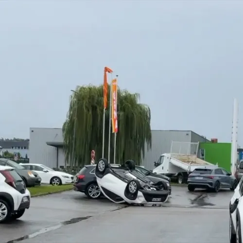 Une mini tornade à Brumath