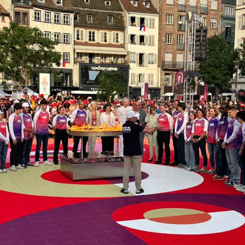 Suivez la flamme olympique en direct en Alsace