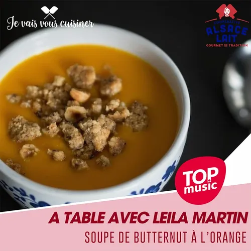 A table avec Leila martin - Soupe de butternut à l’orange 
