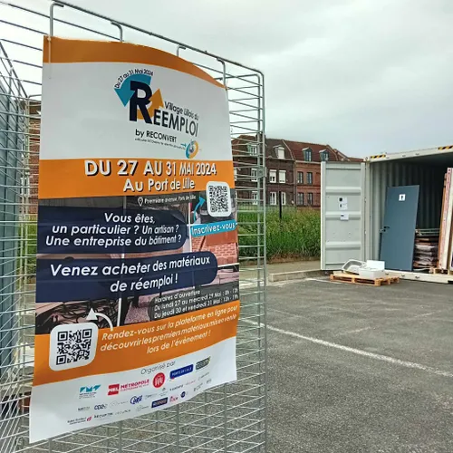 Un Village du réemploi de matériaux est installé à Lille