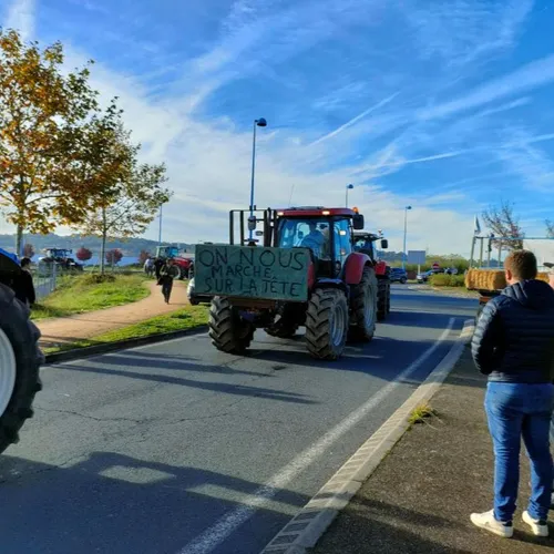 Manifestation des agriculteurs à Albi (Tarn) le 14 novembre 2023.