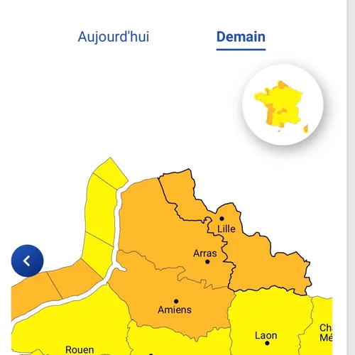 Le Nord en vigilance orange pour vent violent ce jeudi