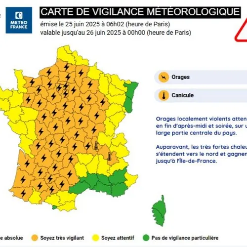 Thiérache : vigilance « orange pour risque d’orages »