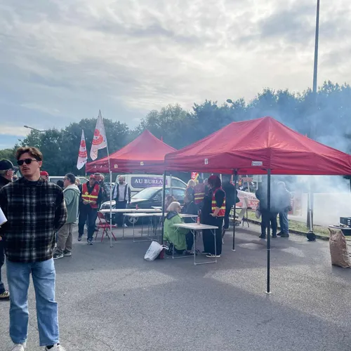 Un barbecue à Maubeuge pour la mobilisation CGT