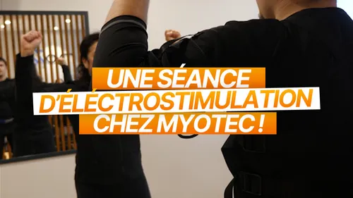 Une séance d'éléctrostimulation chez MYOTEC