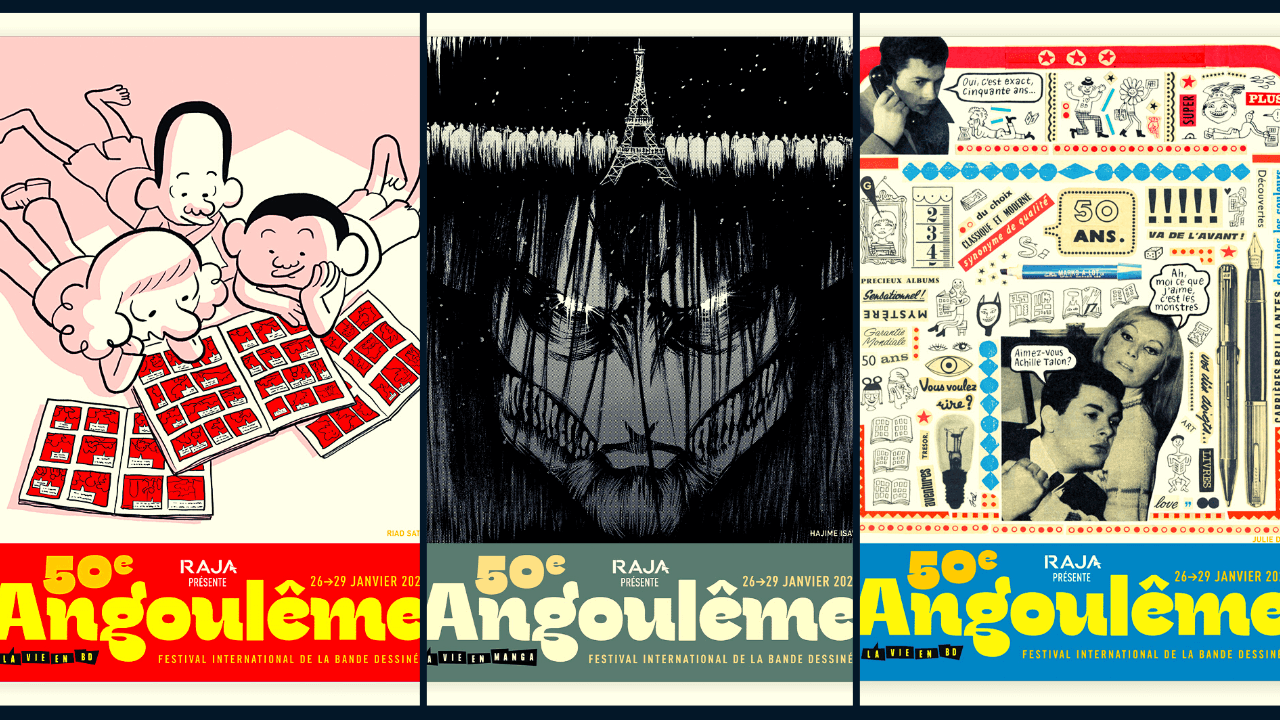 The Angoulême comic festival unveils its posters for the 2023 edition