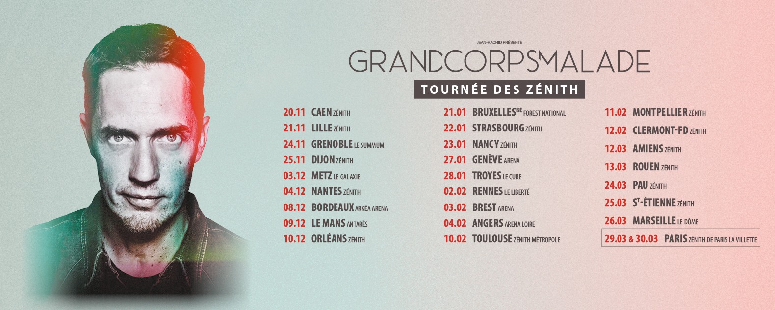 Grand Corps Malade Galaxie Amnéville 3 Décembre
