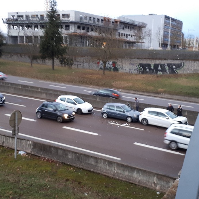 Accident on the southern bypass of Dijon