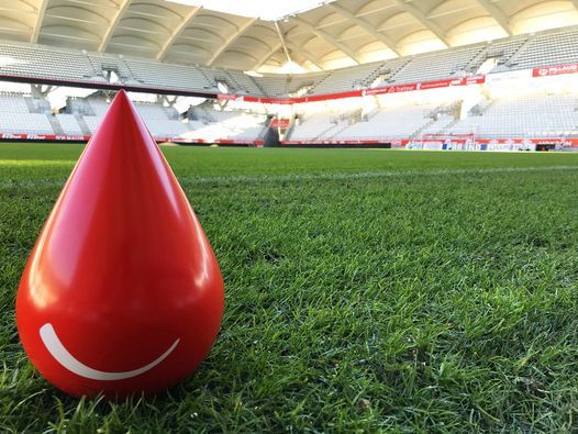 CHAMPAGNE FM A blood drive at the Auguste Delaune stadium in Reims