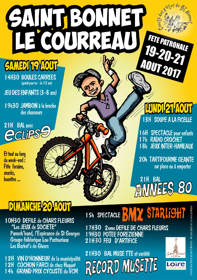 Fête Patronale Saint Bonnet Le Courreau 2022