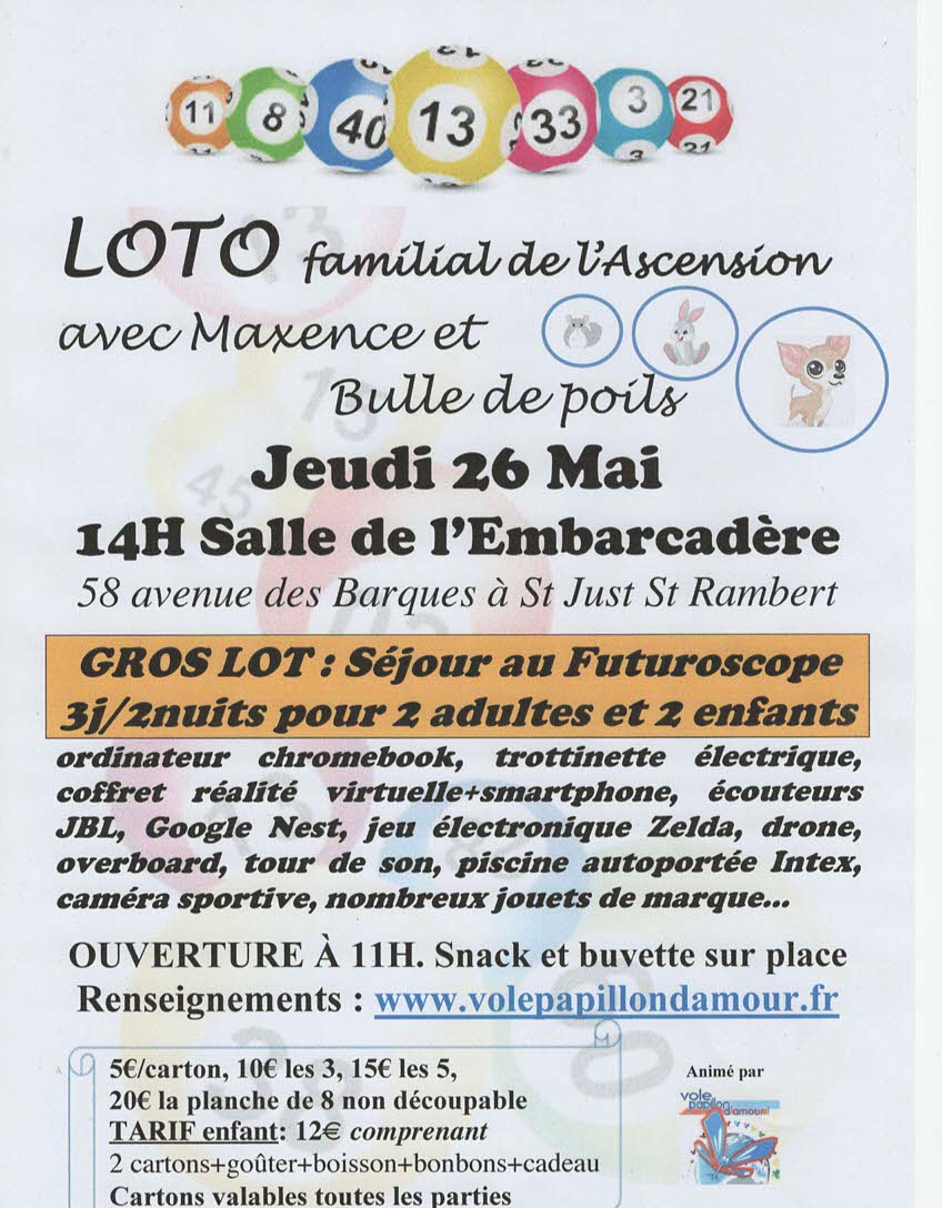 Loto de l'Ascension à St-Just-St-Rambert