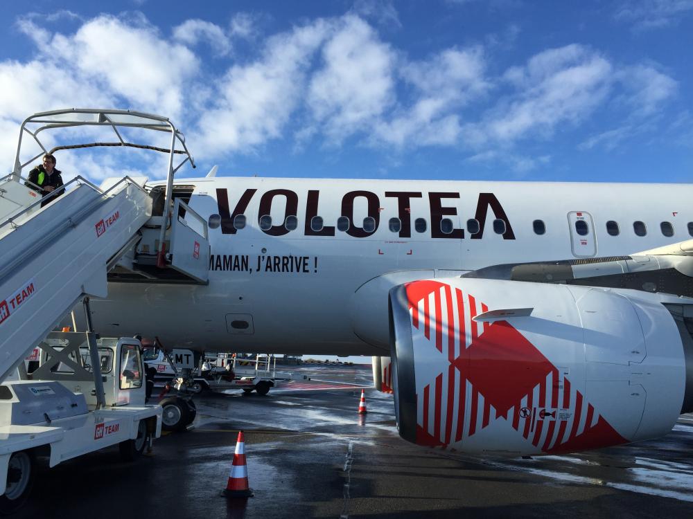 Vol inaugural Nantes/Toulouse de l'A319 hier de Volotea - HIT WEST